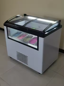 Thương mại sử dụng chi phí thấp món tráng miệng cửa hàng bán lẻ Gelato Popsicle Kem hiển thị tủ đông - Product Image 5