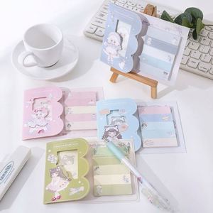 Juego de Notas Adhesivas Kawaii al por Mayor, Papelería Bonita, Bloc de Notas Multifuncional, Etiquetas Adhesivas, Material Escolar - Product Image 2