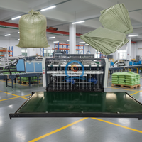 Machine industrielle entièrement automatique de découpe et de couture de sacs tissés en PP pour sacs de riz et de ciment en polypropylène avec pliage du fond