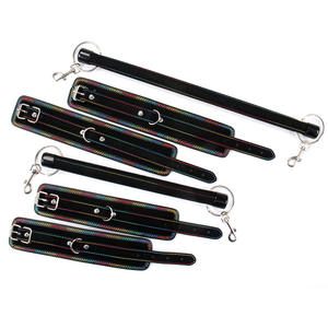 Erotikspielzeug für Erwachsene Neue Farbpalette Einwort-Design Beinfesseln mit SM-Set Verstellbare Requisiten SM-Bondage-Spielzeug - Product Image 6