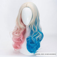 FH P14893 perruque synthétique longue ondulée naturelle de haute qualité cosplay en fibre de qualité supérieure