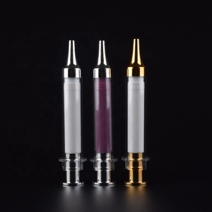 Toptan 10ml kozmetik boş şırıngalar ambalaj siyah gümüş altın şırınga kozmetik şırınga göz kremi için havasız şişe - Product Image 5