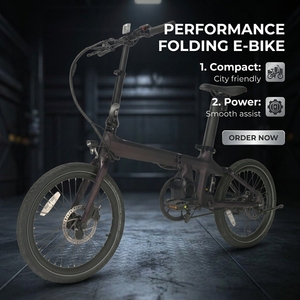 Vélo électrique pliable Naicisports 20 pouces pour la ville, en fibre de carbone, sans balais, 36V, pour la mobilité, moteur 250W, système de frein à disque - Product Image 1