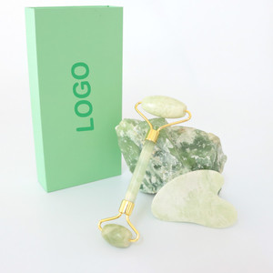 טבעי המלכותי נפריט עיסוי מותאם אישית פנים ירקן העין כדור רולר ו סט גושה - Product Image 4