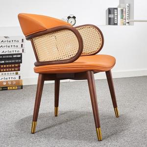Silla de Estudio Multifuncional de Madera Maciza Estilo del Sudeste Asiático con Respaldo para Sala de Estar, Hotel y Restaurante - Product Image 2
