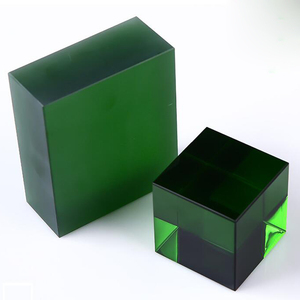 Tùy Chỉnh Trong Suốt Màu Đen Và Màu Xanh Bột Màu Xanh Lá Cây Màu Vàng Tím Tinh Thể Màu Đỏ Thủy Tinh Cube - Product Image 3