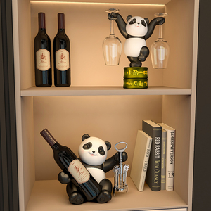 Lindo Porta Botellas de Vino con Forma de Panda, Adorno para Sala de Estar, Aparador, Regalo de Inauguración de Casa - Product Image 5