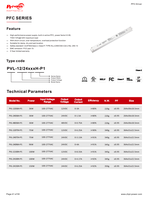 Alimentation électrique LED AC-DC à tension constante 150W PF0.95 100-277VAC-24VDC Sortie simple IP20 Plastique Linéaire PFC LED
