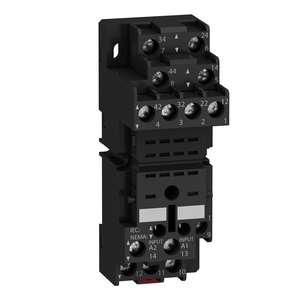 Relais intermédiaire RXZE2M114, prise enfichable, 2NO, contact mixte, 10 A 250 V, 12 broches, fixation par vis, RXM2 RXM4 - Product Image 1
