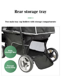 Poussette pliable tout-terrain JXB, nouvelle conception <span class=keywords><strong>pratique</strong></span> <span class=keywords><strong>pour</strong></span> chiens de petite et moyenne taille - Product Image 5