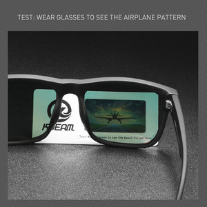 Para <span class=keywords><strong>Kdeam</strong></span>, <span class=keywords><strong>gafas</strong></span> de sol polarizadas cuadradas con logotipo personalizado, nuevas <span class=keywords><strong>gafas</strong></span> coloridas UV400 para deportes al aire libre, conducción, pesca - Product Image 3