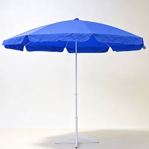 Sombrilla de Playa Ligera para Viajes, Parasol Manual con Poste Recto para Vacaciones en la Playa, Regalos Promocionales Empresariales - Product Image 1