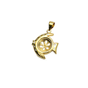 Base para Colgante de Plata S925 con Forma de Pez Pequeño, Personalizable, para Perlas de 10-11 mm, Accesorios para Joyería DIY, Componentes Semiterminados - Product Image 5