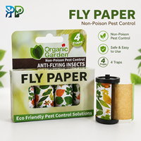 Piège à colle pour insectes, rouleau de papier collant non toxique pour attraper les mouches, les mites et les insectes volants
