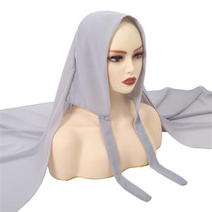 Bonnet de nuit en mousseline de soie pour femmes avec logo personnalisé, grand bonnet de nuit pour cheveux tressés, bonnet de nuit pour cheveux avec lien et écharpe - Product Image 2