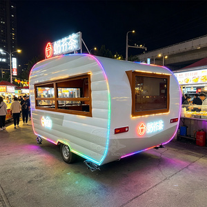High Quality Mobile Fast Food Trailer Food Caravan With Basic Equipment Tricycle Food Cart in Stock - Product Image 3