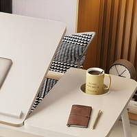 Table d'ordinateur portable pliable en bois, réglable en hauteur, pour la maison, le bureau, la chambre, le travail, l'étude, le dortoir