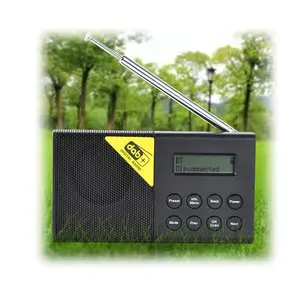 BT 스피커와 SD 카드 MP3 선수를 가진 재충전용 휴대용 FM 라디오 자동 검사 득점방해, 발광 다이오드 표시, 작은 소형 소형 소형 라디오