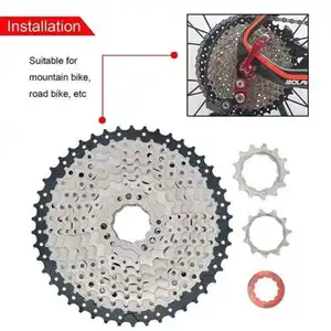 OEM/ODM MTB山地公路自行车盒式自行车链轮8 9 10 11速11-52t自行车零件飞轮