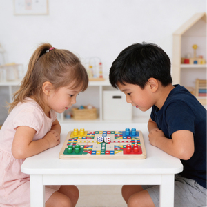 Jeu de puzzle Montessori <span class=keywords><strong>2</strong></span>-en-<span class=keywords><strong>1</strong></span> en bois : <span class=keywords><strong>labyrinthe</strong></span> de perles sur le thème de l'océan et jeu d'échecs volants pour enfants - Product Image 2