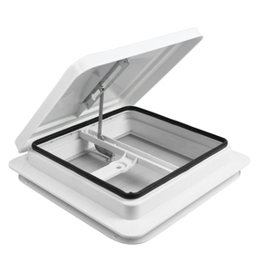 Ventilatore da Tetto per <span class=keywords><strong>Camper</strong></span> 14 Pollici, Universale con Coperchio Bianco e Ventola 12V a 6 Pale, Anello di Finitura Bianco - Product Image 3