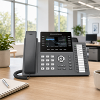 Grandstream GRP2636 Telefono IP Wi-Fi 6 con 12 Linee e 6 SIP, Display LCD a Colori da 4,3 Pollici, Conferenza Audio a 5 Vie, 24 MPK Gigabit PoE VoIP