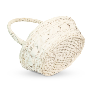 Jy Small Natural <strong>White</strong> <strong>Wash</strong> Wicker Willow Hamper Empty Candy <strong>Basket</strong> for Flower - Product Image 3