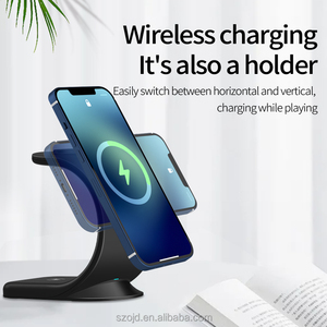 Base de Carga Inalámbrica 3 en 1, Cargador Magnético Rápido de 15W para iPhone, Apple Watch, AirPods, Puerto Tipo-C - Product Image 4