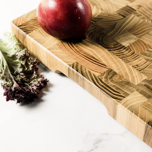 Tabla de cortar madera de teca grande para cocina, picadora de carnicero, tabla de cortar de grano - Product Image 2