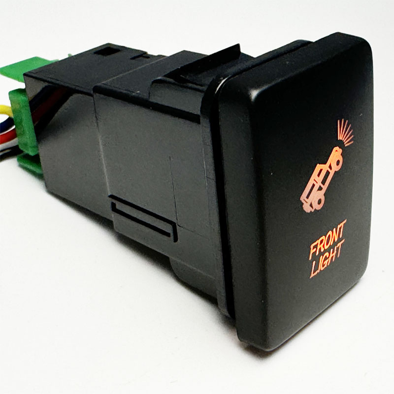 Interruptor De Un Solo Botón Azul/naranja/verde Y Azul Led ON OFF Cable De 12V Para Toyota Landcruiser 75 76 78 Hilux FJ Cruiser Highlander - AliExprs 34