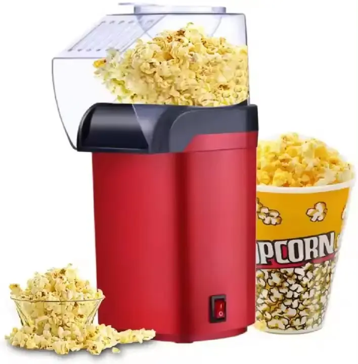 2024 Oem Maquina De Palomita 110 V 220 V 1200 W Popcorn-Maschine elektrische automatische Heißluft-Mini-Popcorn-Maschine