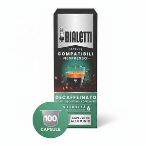 Capsule in Alluminio Bialetti Deca 100 Compatibili con Nespresso con Coperchio in Plastica e Corpo in Metallo 0,18/giorno - Product Image 2