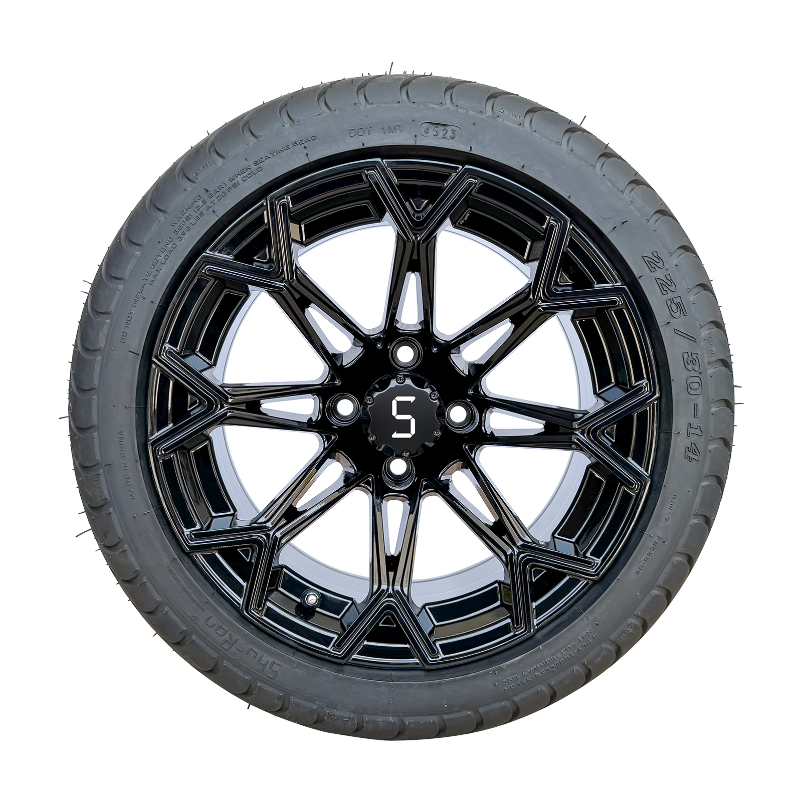 225/30-14กลอสสีดำ