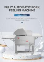 L'abattoir utilise une nouvelle machine à écorcher automatique professionnelle pour l'abattage des porcs et des moutons.