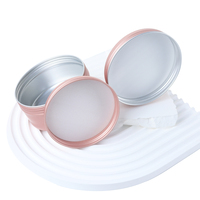 Boîtes métalliques rondes vides de 1 oz, 2 oz, 4 oz, 6 oz, 8 oz, en or rose, blanc, noir, récipients en métal, pots en aluminium, boîtes à bougies pour cosmétiques