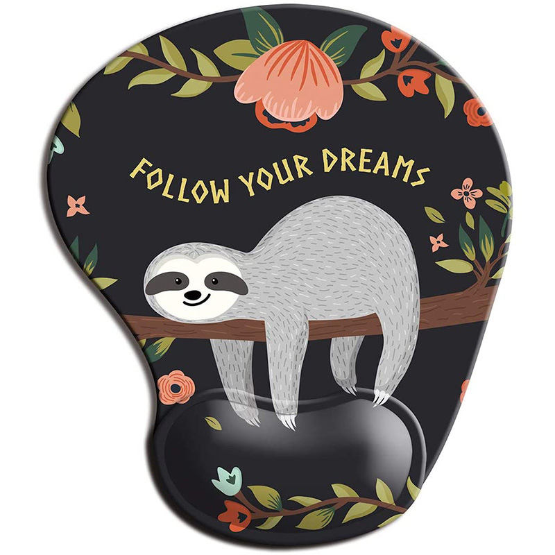 Мультяшный персонализированный тканевый коврик для мыши, поддержка рук, силиконовый коврик для мыши, силиконовый защитный коврик для мыши