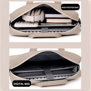 Sacs à bandoulière élégants en polyester pour <span class=keywords><strong>ordinateur</strong></span> portable 14 et <span class=keywords><strong>15</strong></span>,6 <span class=keywords><strong>pouces</strong></span>, pour hommes et femmes, idéaux pour les affaires et les voyages – Vente en gros - Product Image 5