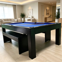 Table à manger moderne en bois massif et ardoise, sur mesure, pour intérieur, 7, 8 ou 9 pieds, qualité supérieure, prix fabricant, best-seller, BLOCK SMART 2026