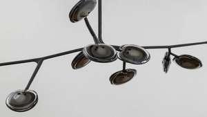 Lampadario Decorativo Artistico di Forma Rotonda con Interno Unico, Lampade a Sospensione in Vetro dal Design Moderno e Creativo per Soggiorno - Product Image 3