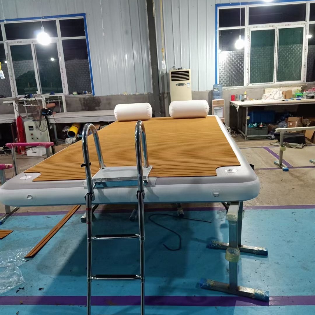 ПВХ морская алюминиевая надувная водяная док-станция, плавающая рыболовная платформа