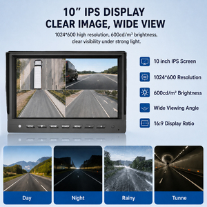 กล้องมองหลัง AlwayCare AHD 1080P พร้อมระบบบันทึกวิดีโอรักษาความปลอดภัยในรถยนต์แบบ 360 องศา ระบบตรวจสอบยานพาหนะสำหรับการขนส่ง - Product Image 4