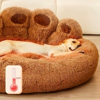 Lit orthopédique pour chien, grands chiens, animaux âgés, style boîte, antidérapant, écologique, housse lavable, rembourrage en polyester, design luxueux, solide, tout compris