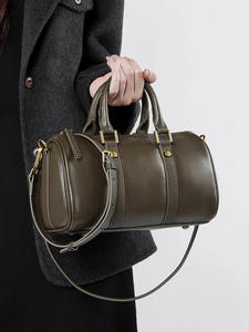 Sac à main vintage en cuir véritable, sac bandoulière de luxe, sac à bandoulière simple, sacs à main - Product Image 5