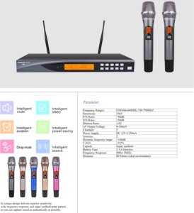 Système de microphone sans fil professionnel UHF G7 KTV Entertainment pour karaoké - Product Image 3