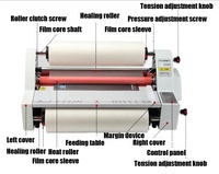 Laminateur à chaud A4, laminateur à rouleaux chaud, laminateur électrique de bureau A3, FRONT