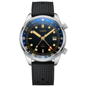 Reloj clásico de acero inoxidable 316L de 40 mm, reloj de buceo GMT de 300 m, impulsado por NH34 con Super-LumiNova BGW9 - Product Image 5