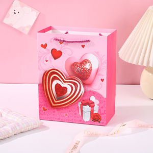 Romantic Qixi Festival White Cardstock Chocolate Packaging <strong>Bags</strong> Cross-Border Wedding Festive <strong>Party</strong> <strong>Favour</strong> Valentine's Day <strong>Bags</strong> - Product Image 3