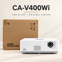 Projecteur laser DLP Full HD CAAVITS 4000 lumens 1920x1080, installation professionnelle pour les salles de classe, projecteurs pour l'éducation, Proyector