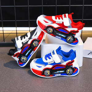 Nouvelles baskets de loisirs imperméables en PU à motif de dessin animé antidérapantes pour bébés garçons et filles, collection Printemps-Automne 2026 - Product Image 1