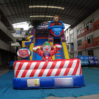 Toboggan aquatique gonflable commercial, toboggan aquatique gonflable pour fête foraine, grand toboggan aquatique gonflable à vendre